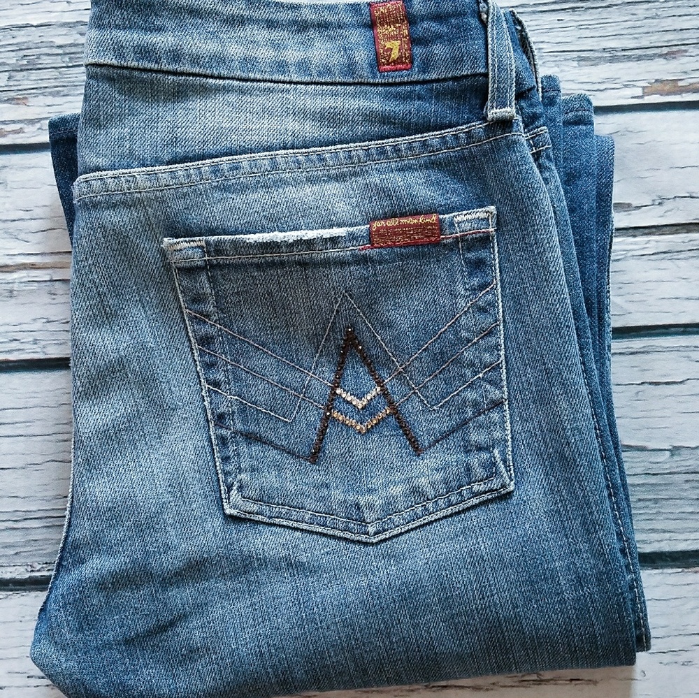 SALE 7FAM 7 for all mankind bootcut jeans 28
